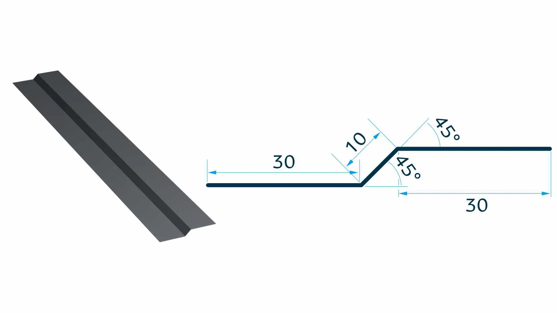 Caretta Element îmbinare suprapunere canto 2m 327