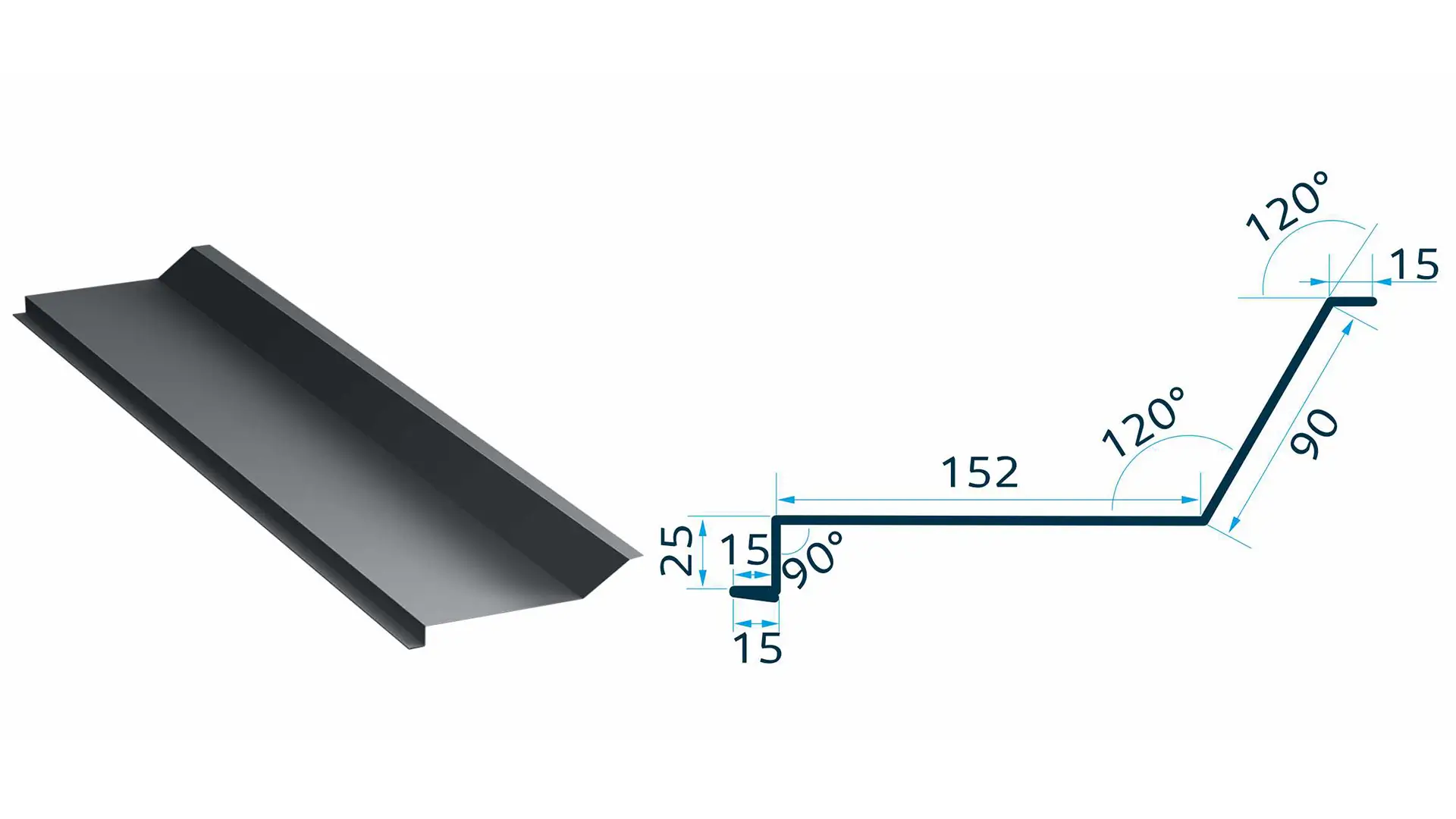 Caretta Glaf calcan lateral canto 2m 320