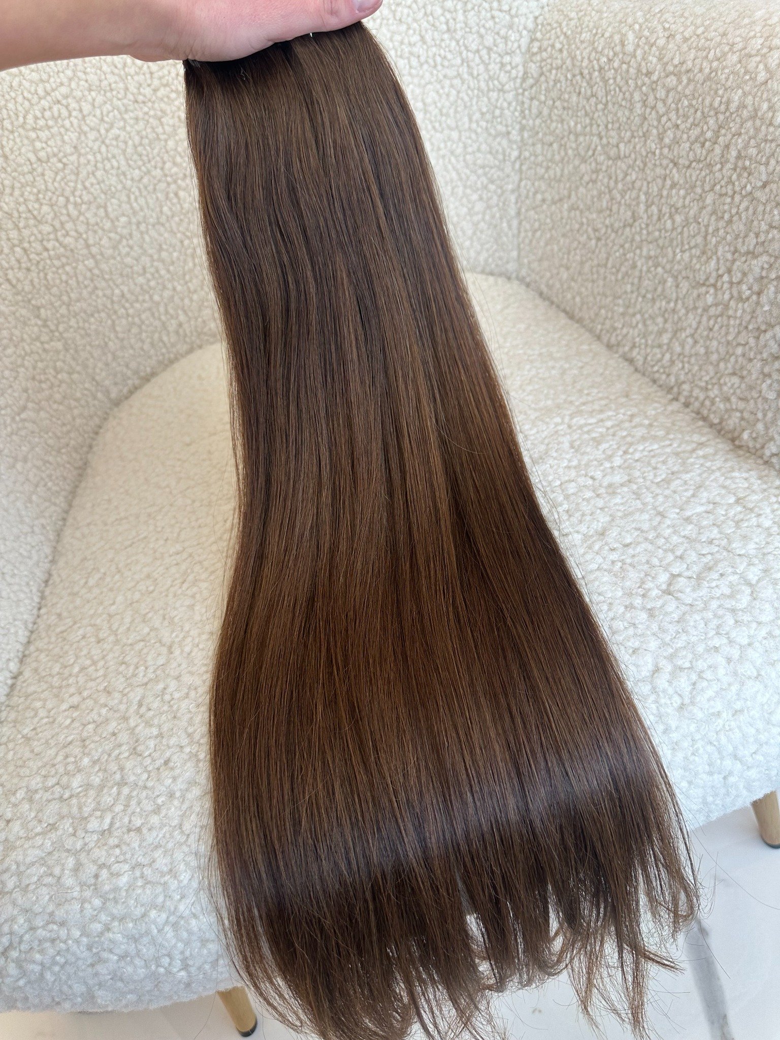 Extensii Tape-in Russian Hair DOUBLE TAPE Castaniu #4 - Extensii de par București