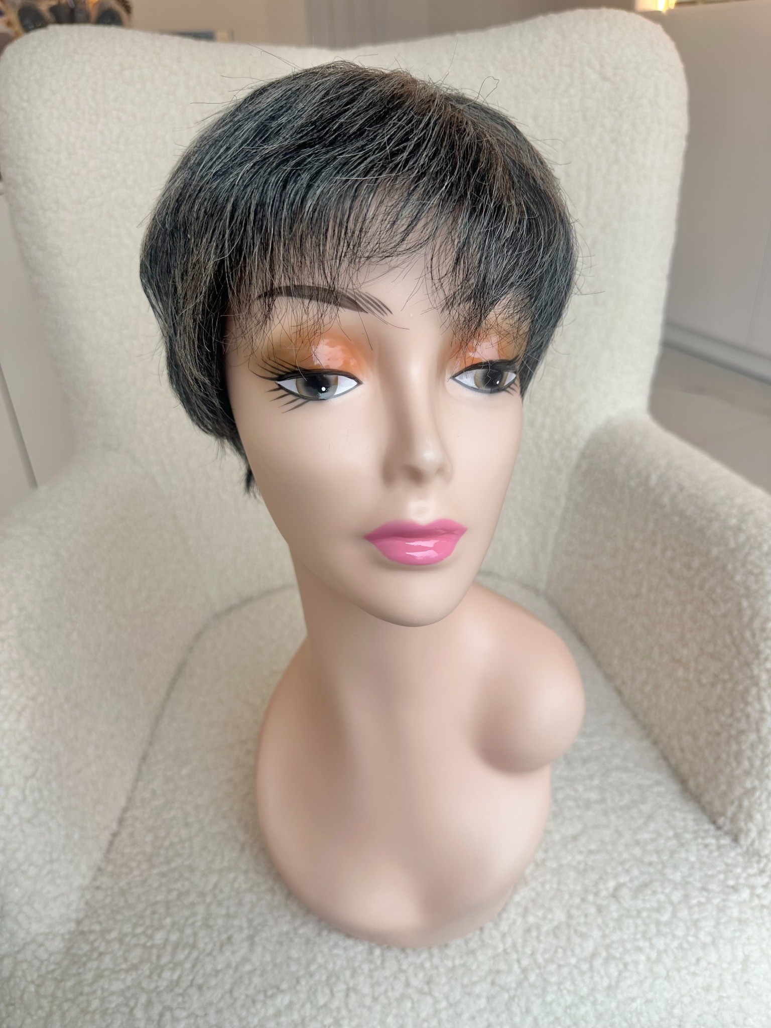 Peruca din par natural Grey Madame - Extensii de par București