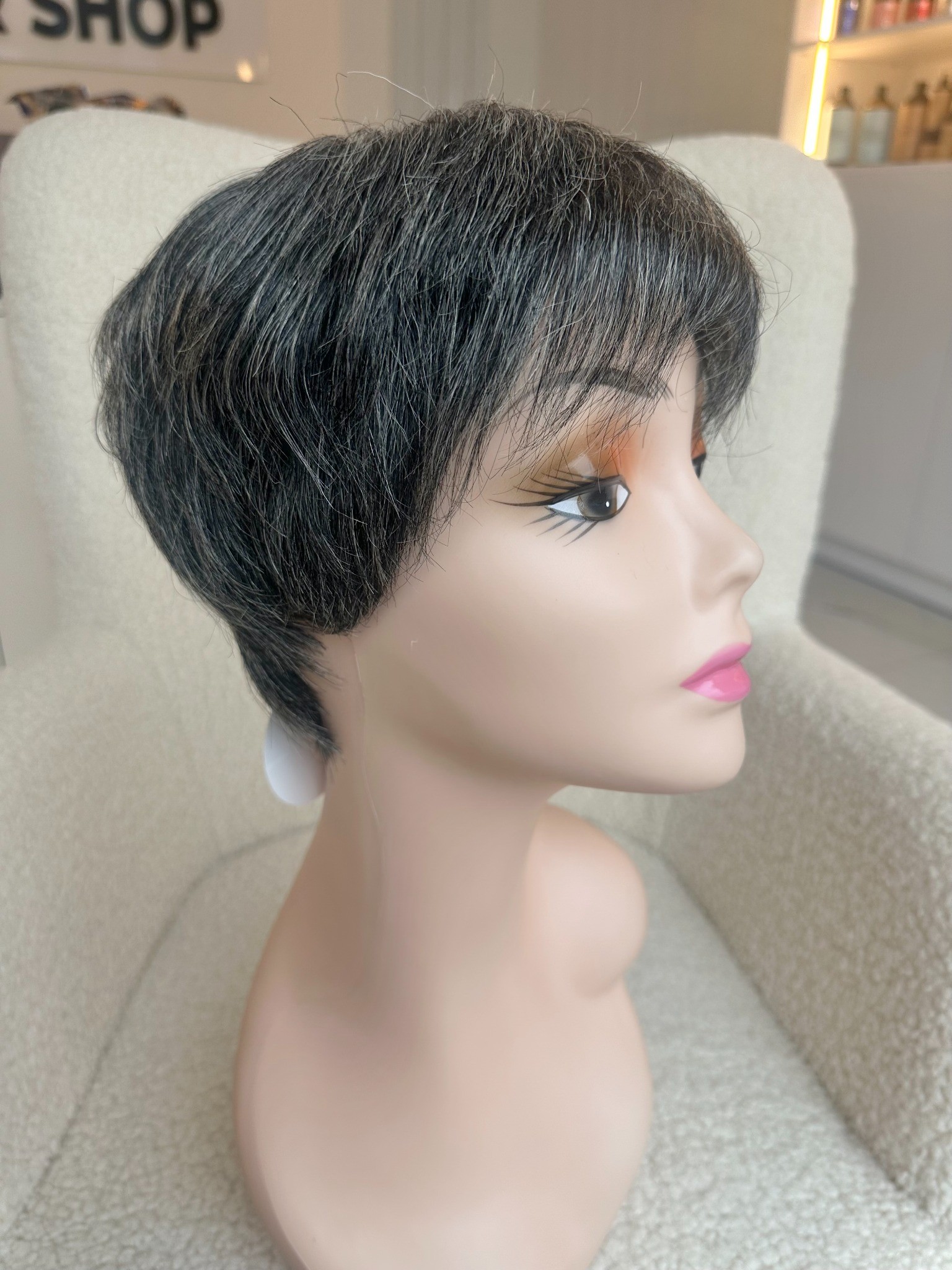 Peruca din par natural Grey Madame - Extensii de par București