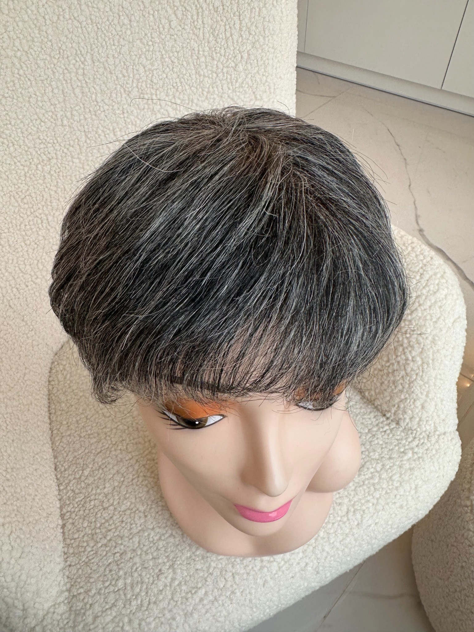 Peruca din par natural Grey Madame - Extensii de par București