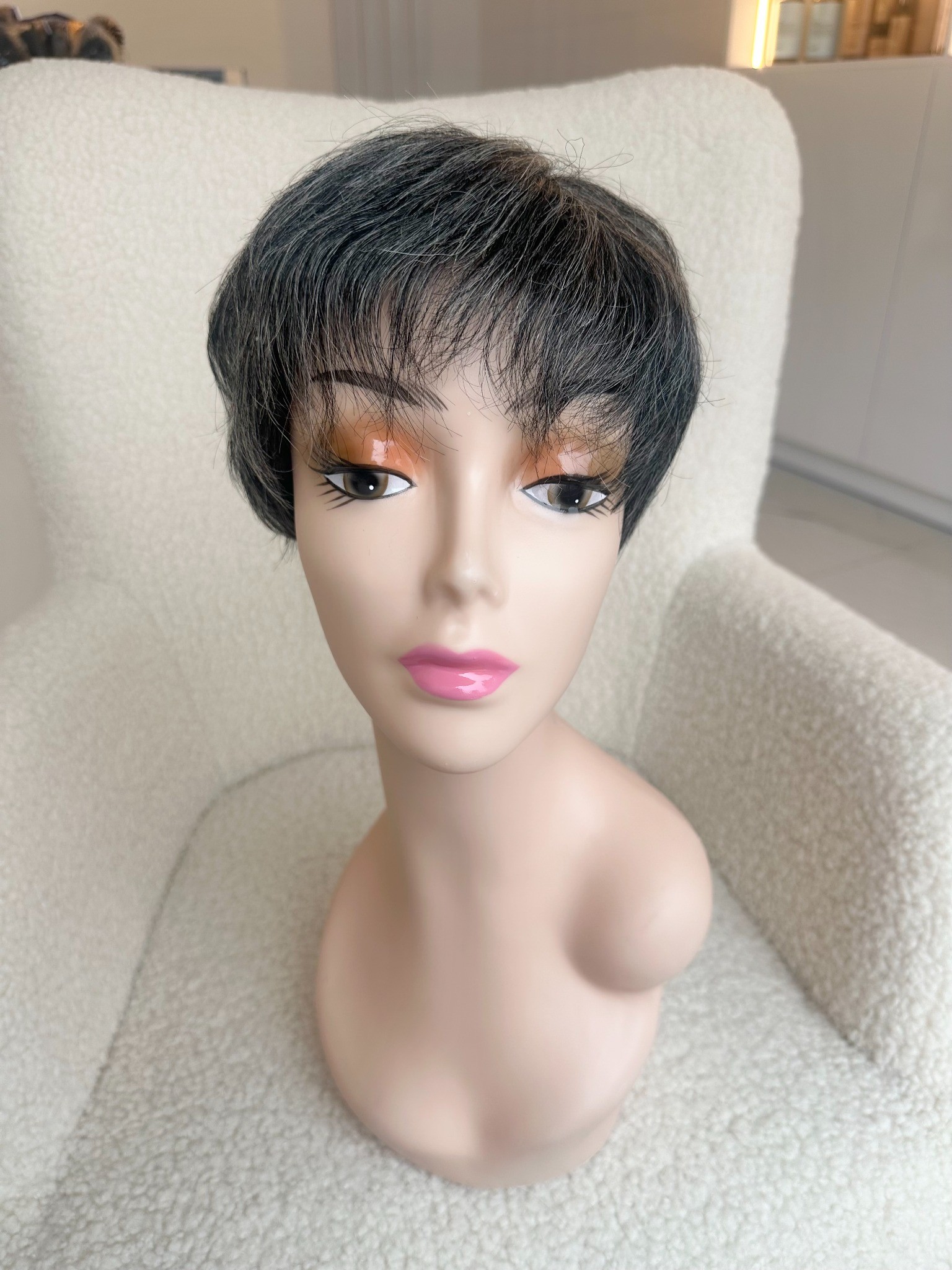 Peruca din par natural Grey Madame - Extensii de par București