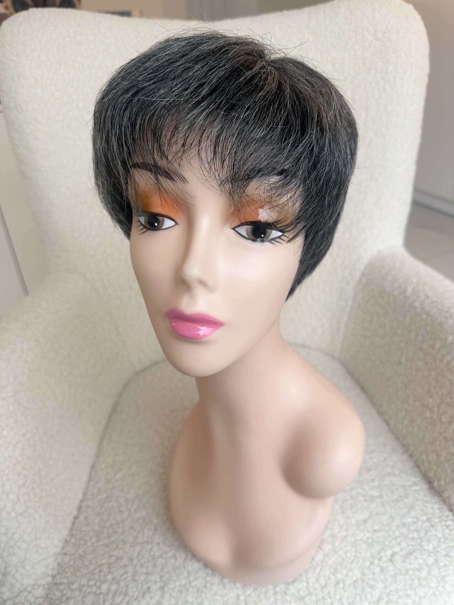 Peruca din par natural Grey Madame - Extensii de par București