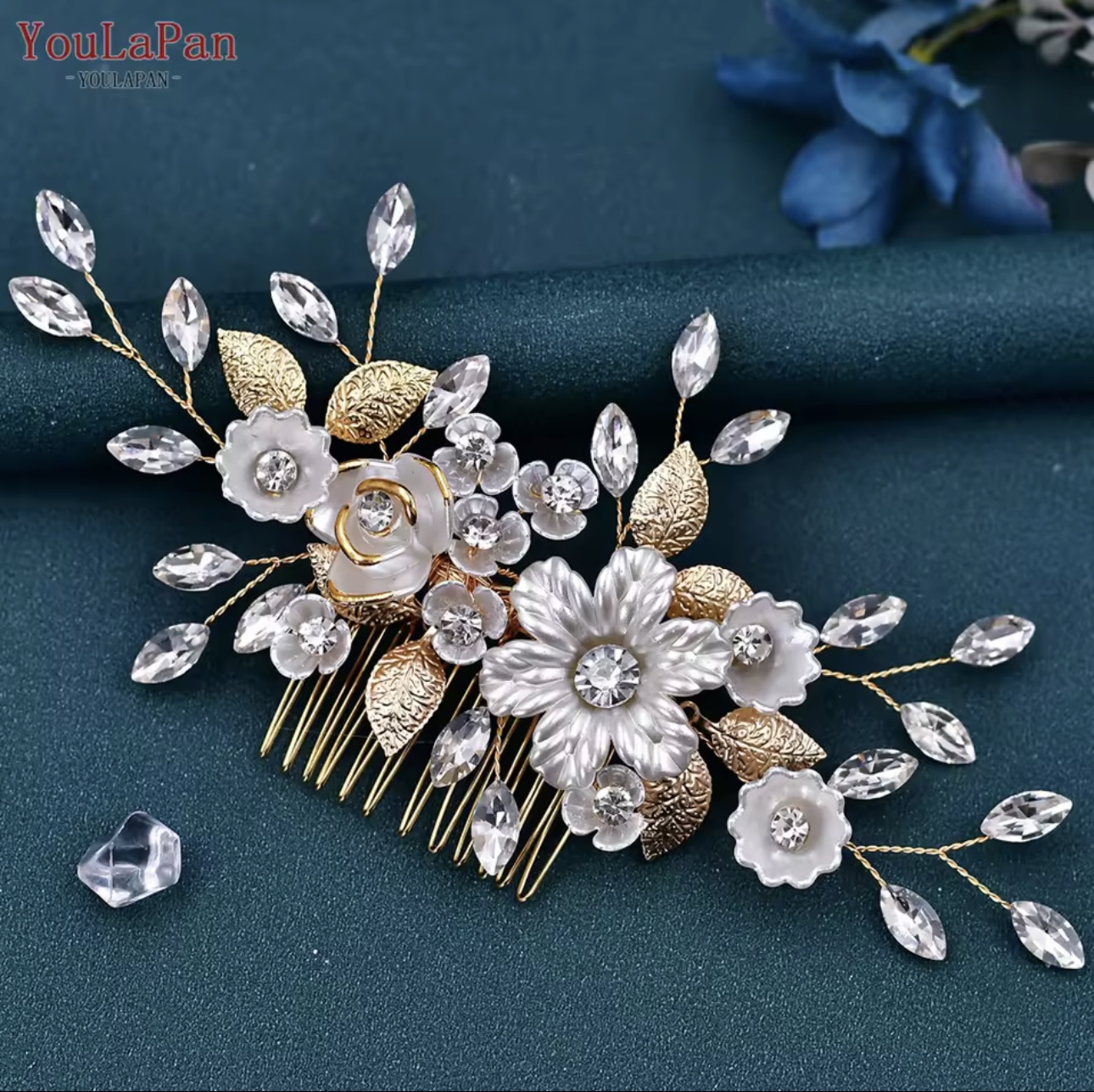 Accesoriu Bridal Golden Blossom - Extensii de par București