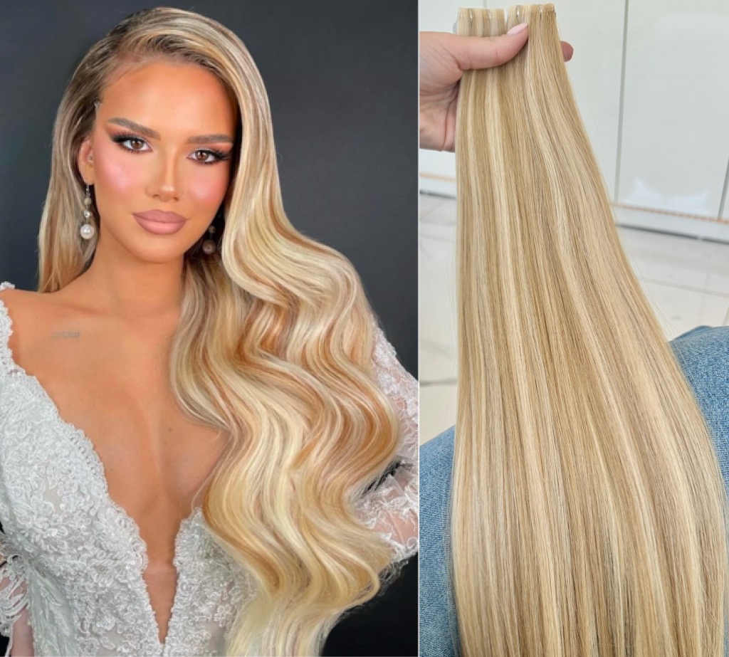Extensii Invisible Tape Balayage #P 18/22 - Extensii de par București