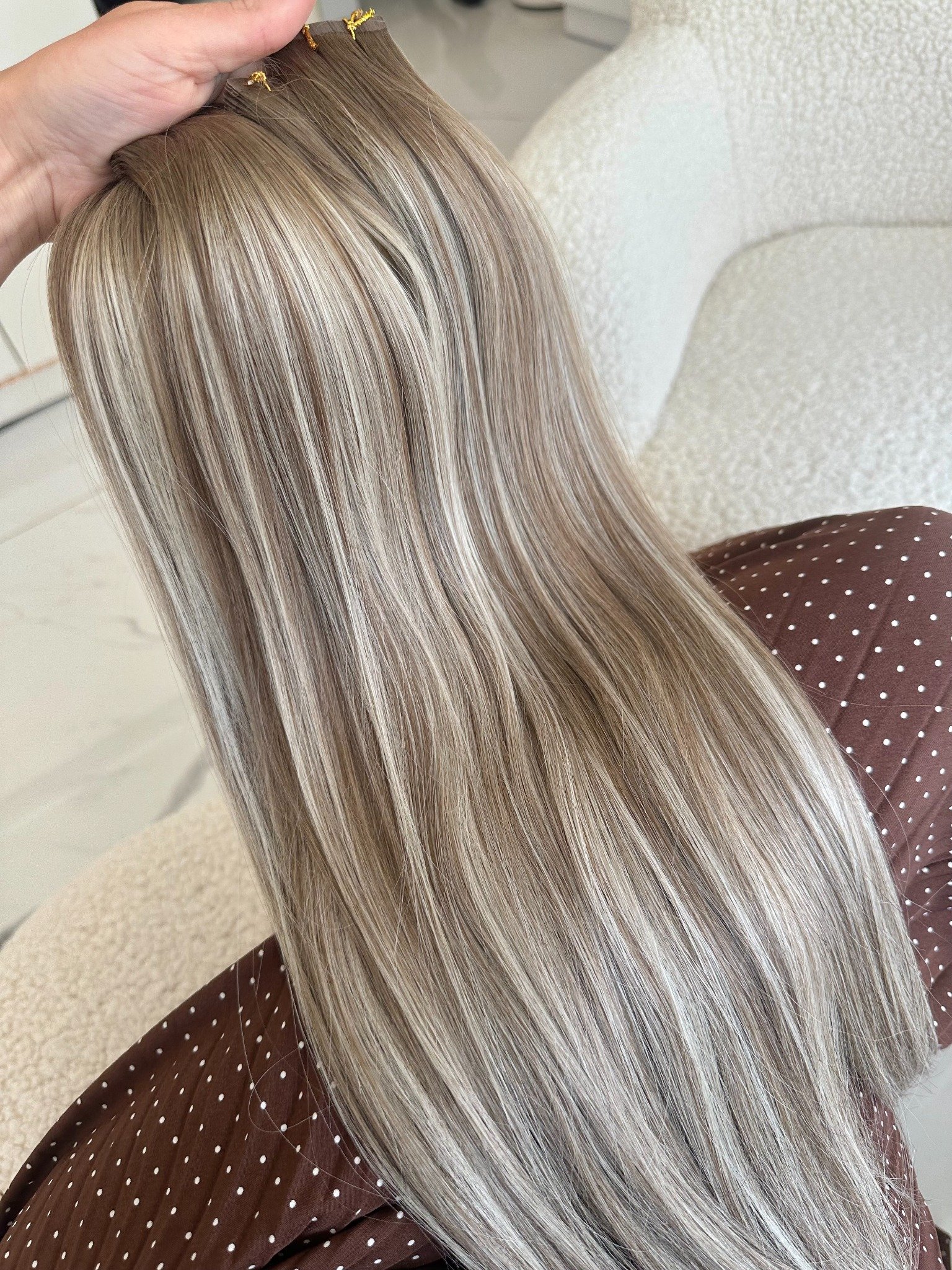 Extensii Tape-in Russian Hair DOUBLE TAPE Balayage #8/Silver/8 - Extensii de par București Extensii Tape-in Russian Hair DOUBLE TAPE Balayage #8/Silver/8 - Extensii de par București