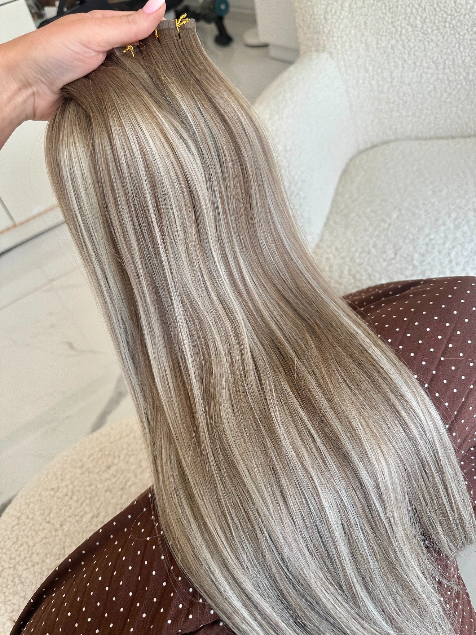 Extensii Tape-in Russian Hair DOUBLE TAPE Balayage #8/Silver/8 - Extensii de par București Extensii Tape-in Russian Hair DOUBLE TAPE Balayage #8/Silver/8 - Extensii de par București
