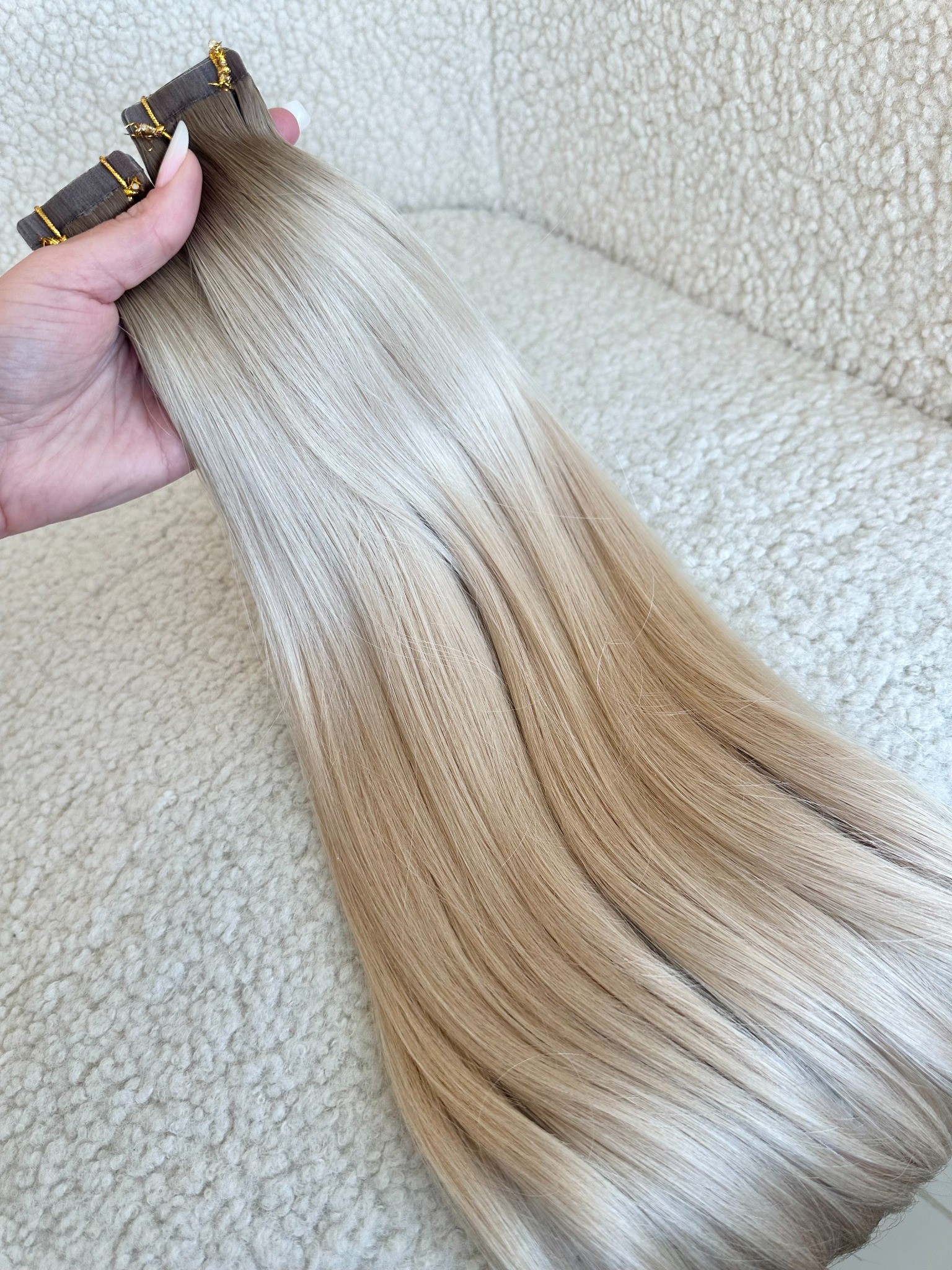 Extensii Tape-in Russian Hair DOUBLE TAPE Ombre #7/60A - Extensii de par București Extensii Tape-in Russian Hair DOUBLE TAPE Ombre #7/60A - Extensii de par București