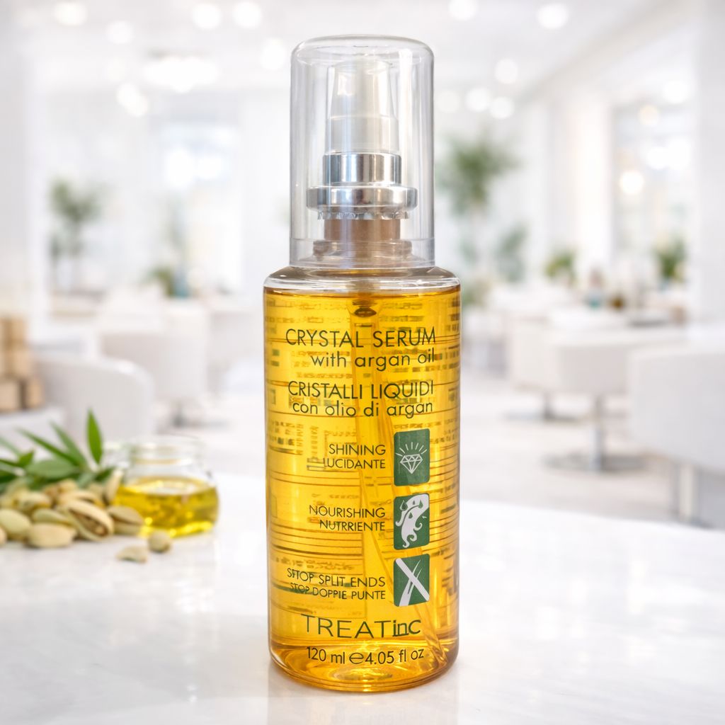 Crystal Serum cu Ulei de Argan – Ser pentru Strălucire, Hidratare și Vârfuri Despicate, 120 ml - Extensii de par București