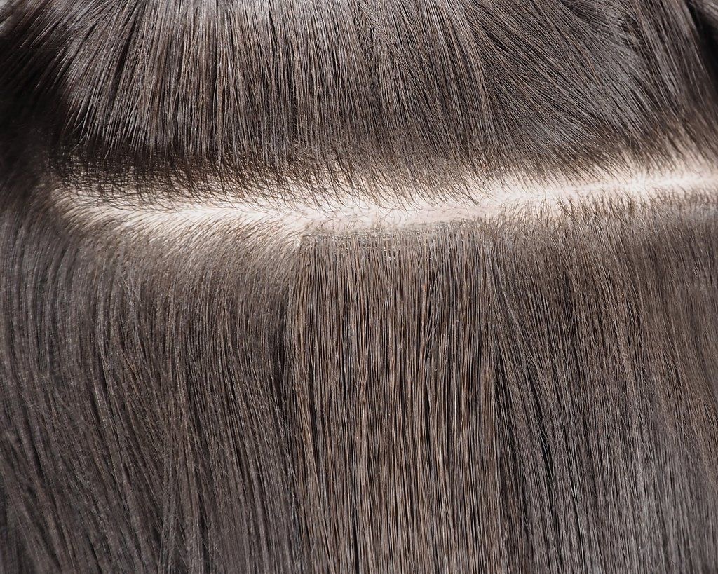 Extensii Invisible Tape Balayage #8/Silver/#8 - Extensii de par București