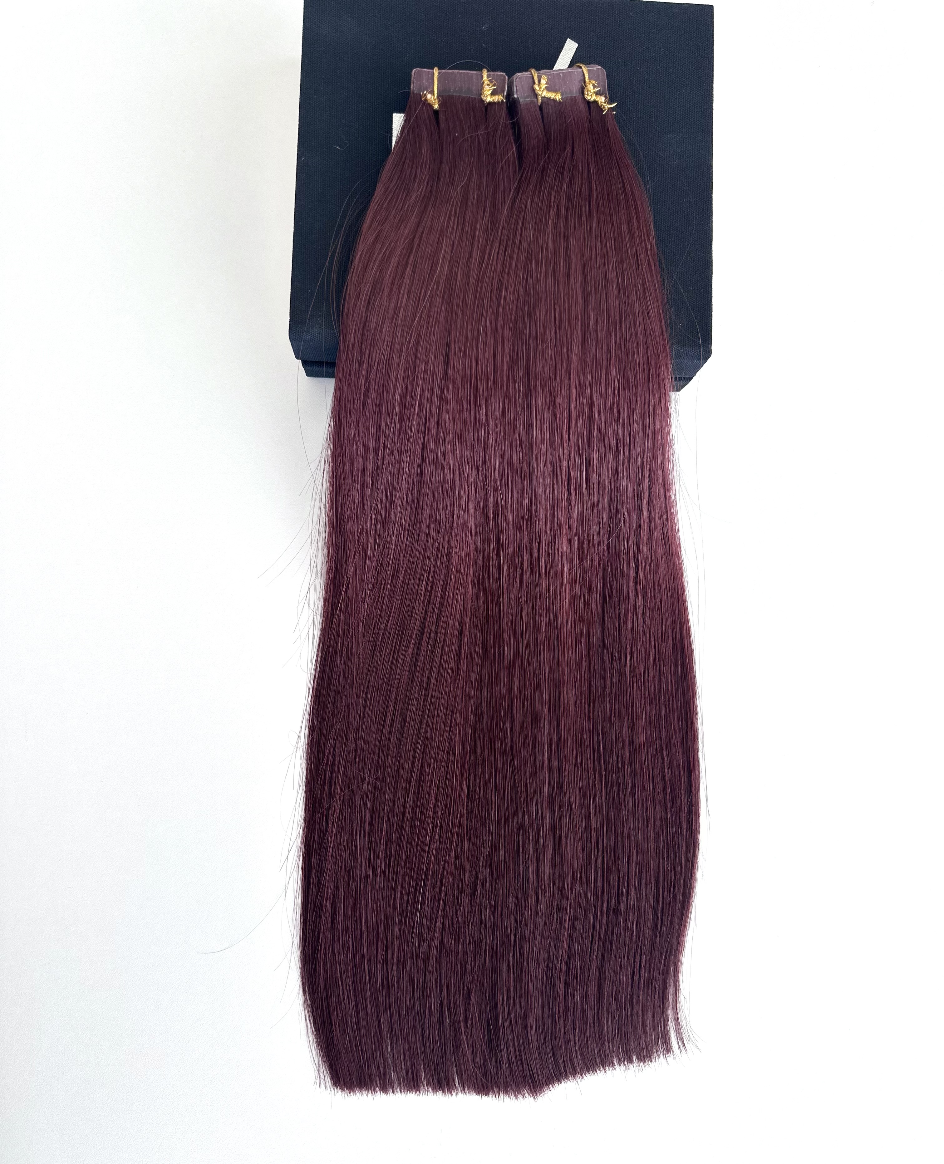 Extensii Tape-in Russian Hair DOUBLE TAPE BURGUNDY - Extensii de par București