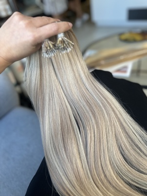Extensii Nanoring Russian Balayage #19/Silver - Extensii de par București