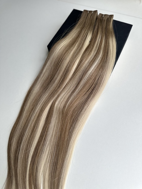 Extensii Invisible Tape Balayage #8/Silver/#8 - Extensii de par București