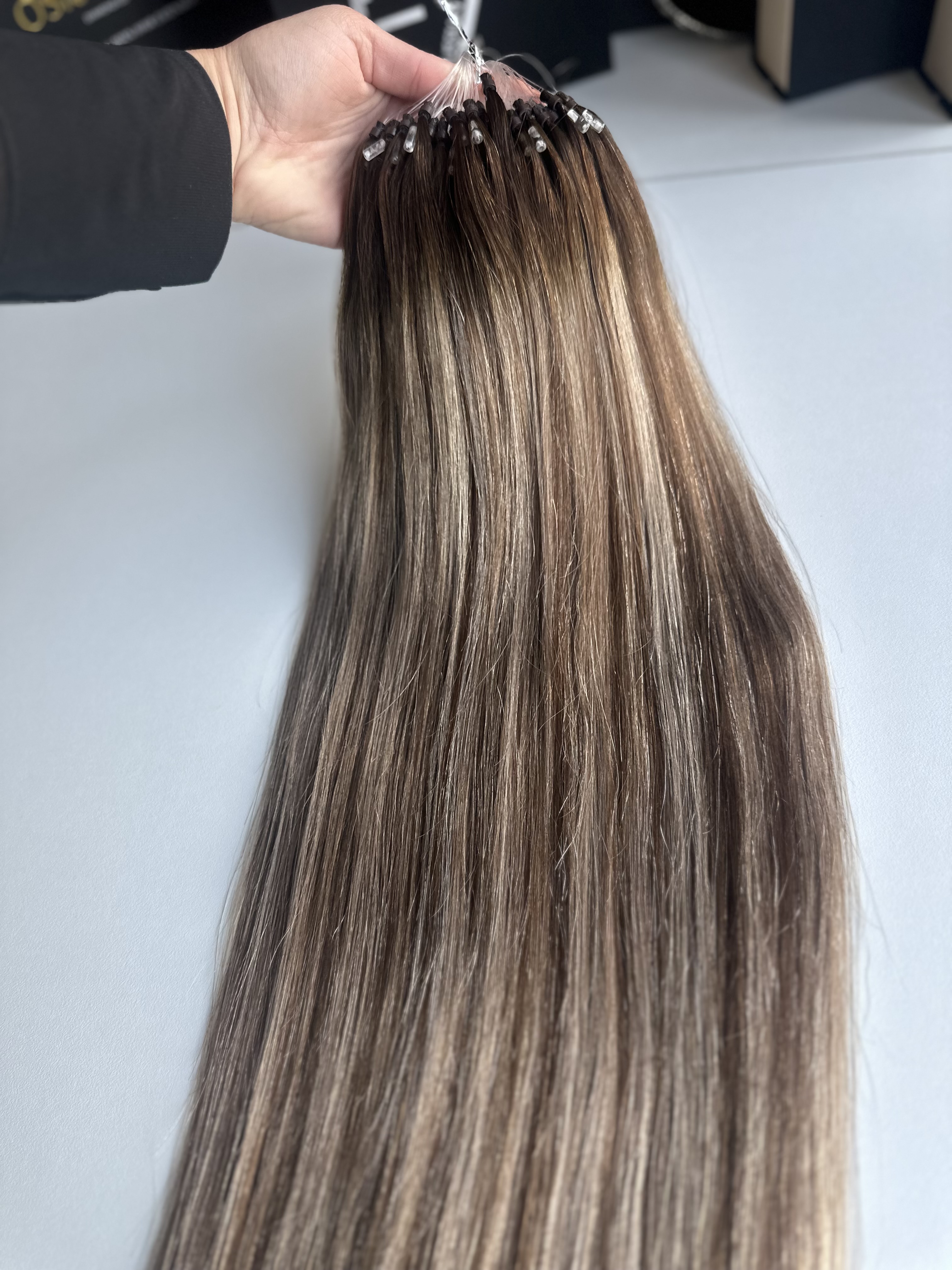 Extensii Microring Luxe Balayage #4/17/4 - Extensii de par București