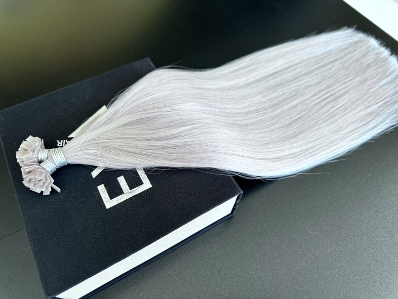 Extensii MICRO KERATINA Russian Hair Blond Grey - Extensii de par București