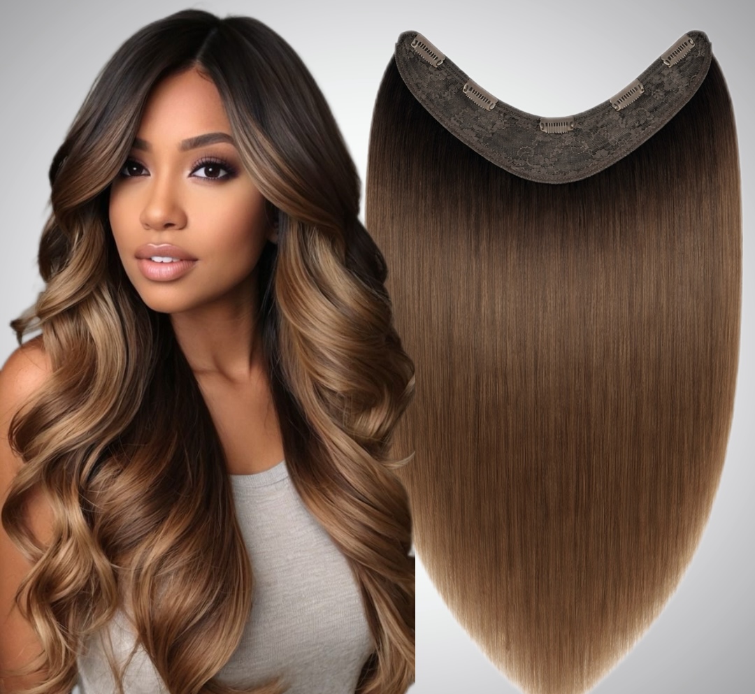 Tresa de par V-SHAPE Ombre #2/#8 - Extensii de par București