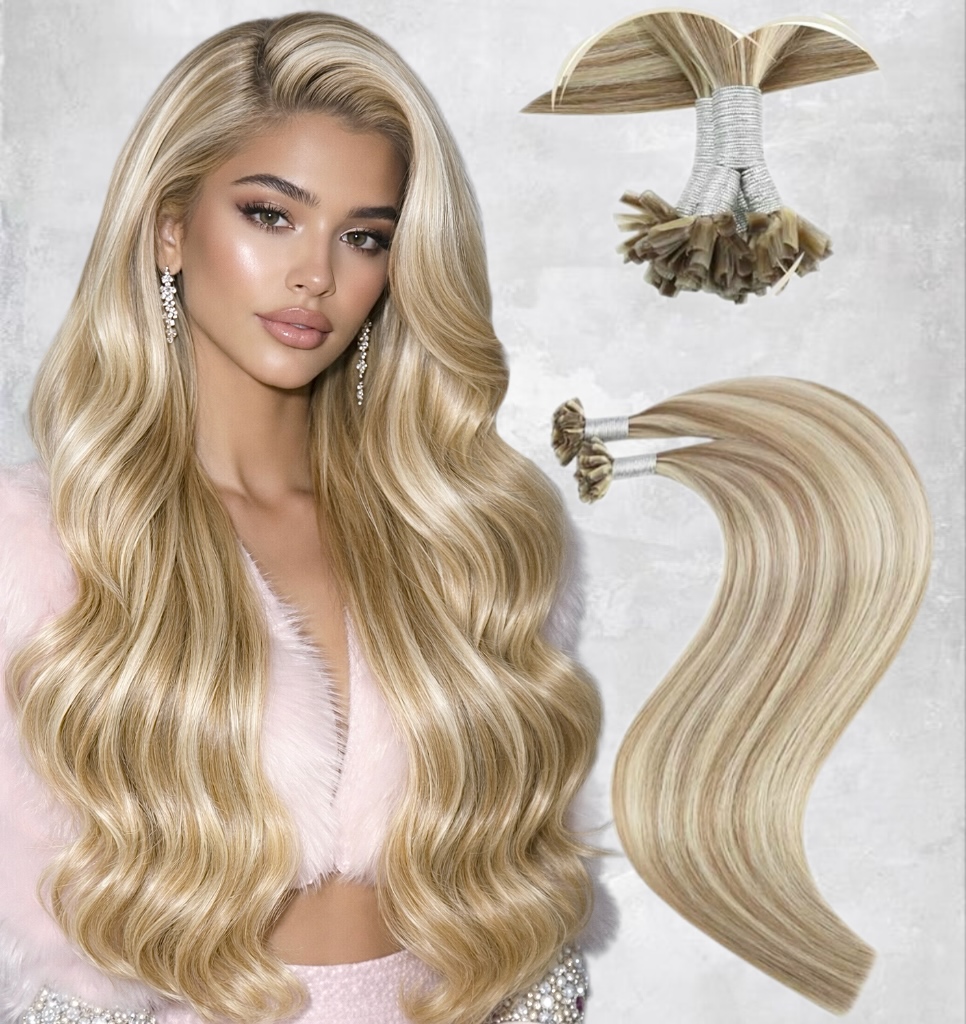 Extensii cheratina Luxe Blond Suvitat #18 #60 - Extensii de par București
