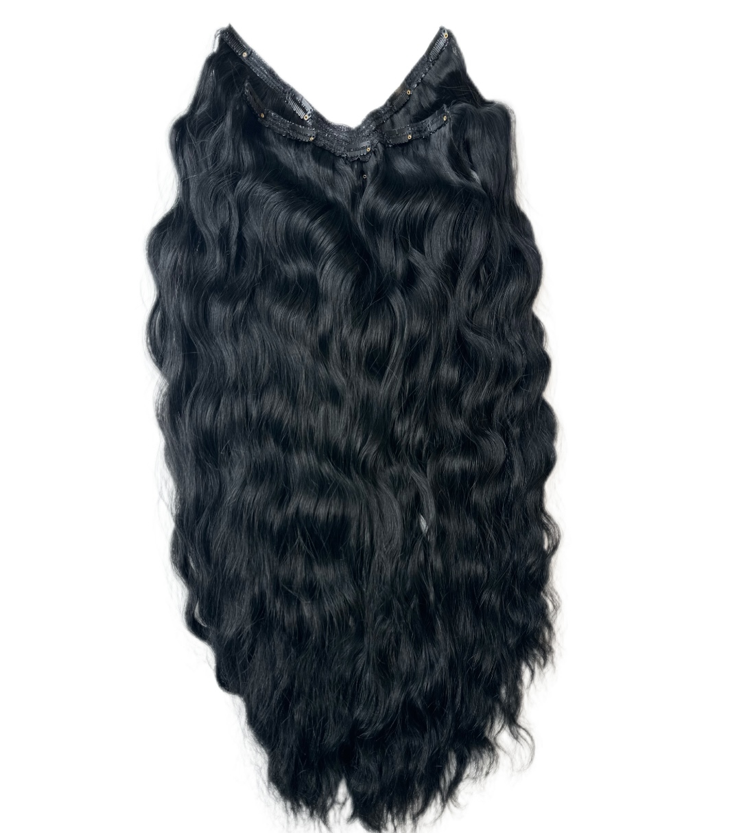 Tresa Eva Hair (4D) Negru Ondulat #1  - Extensii de par București