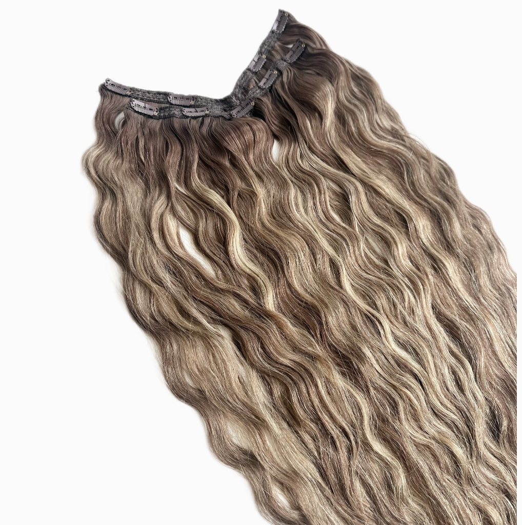Tresa Eva Hair (4D) Balayage Ondulat #7/#24 - Extensii de par București