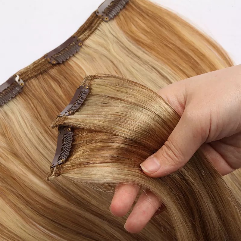 Extensii Clip-On Luxe Ombre #1B Light Grey - Extensii de par București
