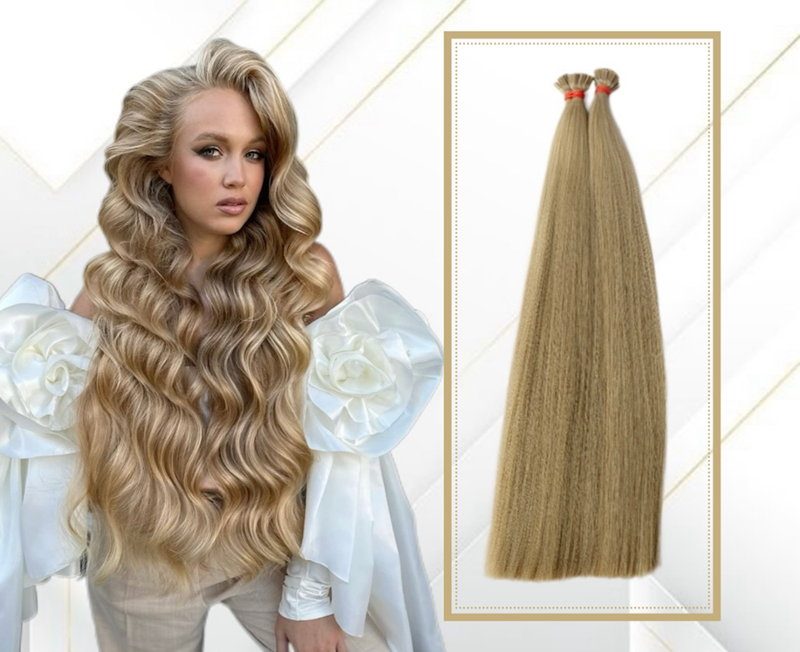 Extensii Cheratina Par Slavic #12 Blond Frappe - Extensii de par București