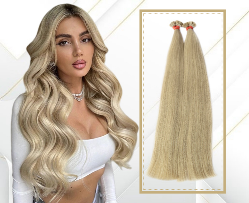 Extensii Cheratina Par Slavic #10 Blond Nisipiu - Extensii de par București