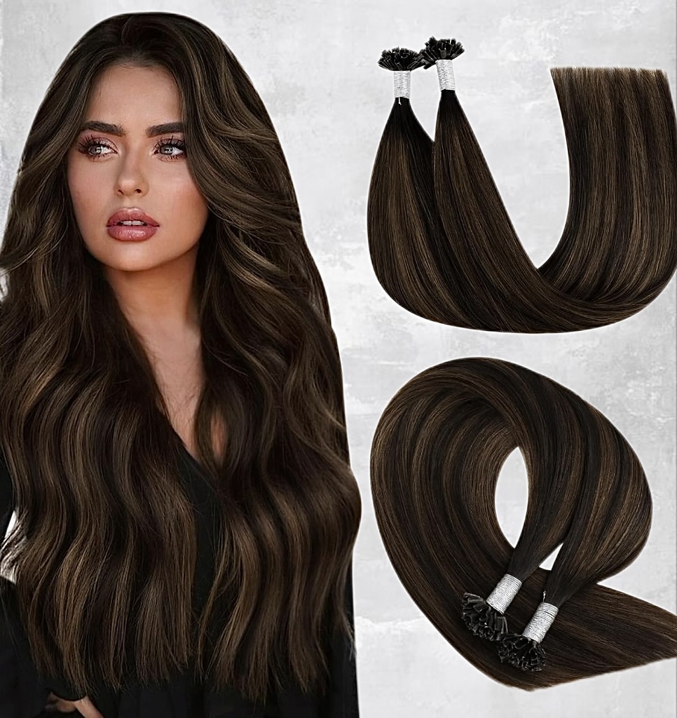 Extensii cheratina OSKAR Balayage #1B/#6 - Extensii de par București