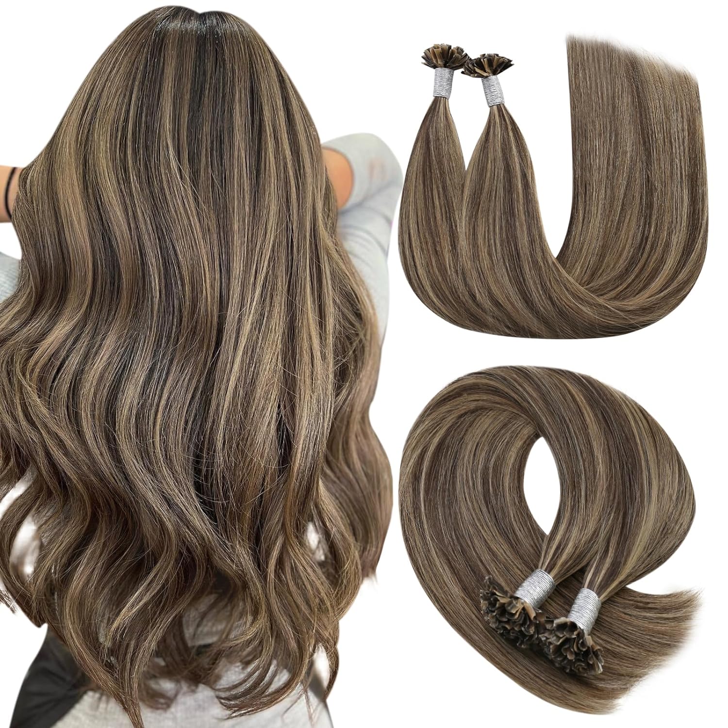 Extensii cheratina Diamond Balayage #4/17/4 - Extensii de par București Extensii cheratina Diamond Balayage #4/17/4 - Extensii de par București