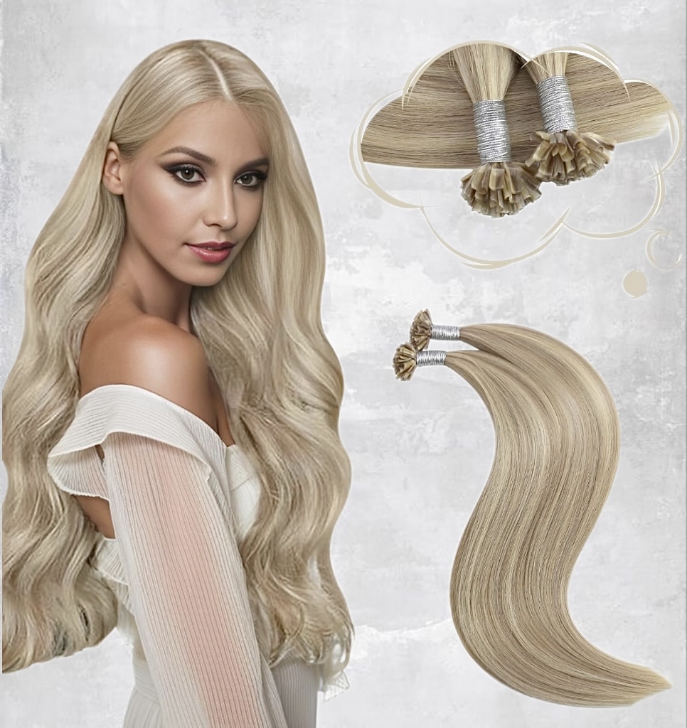 Extensii Cheratina Black Collection Balayage #19/Silver - Extensii de par București