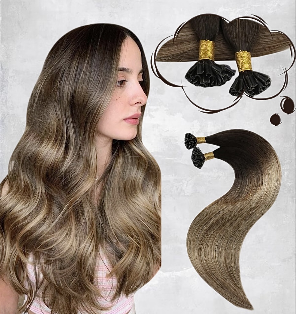 Extensii Cheratina Black Collection Balayage #4/#10 - Extensii de par București