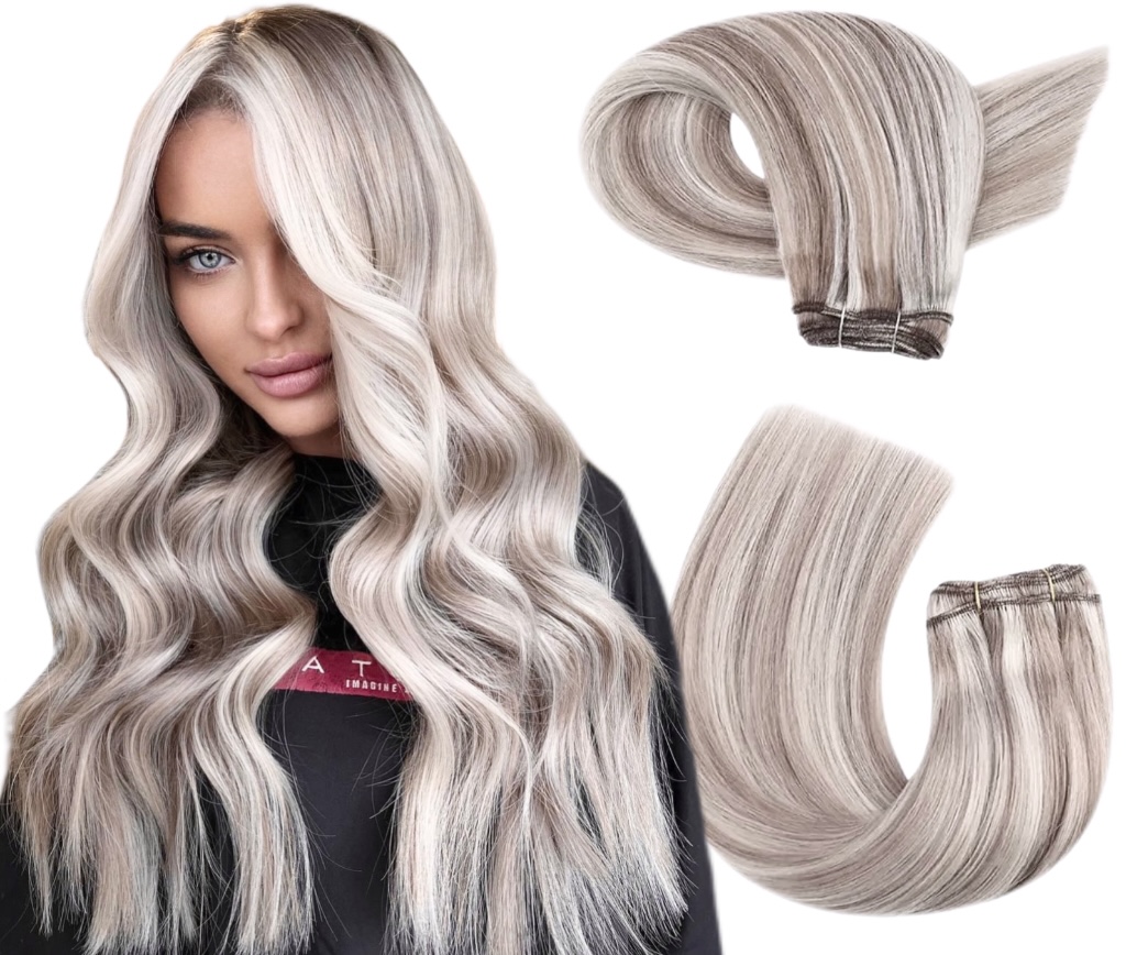 Clip On Premium Drept Black Collection Balayage #19/Silver - Extensii de par București