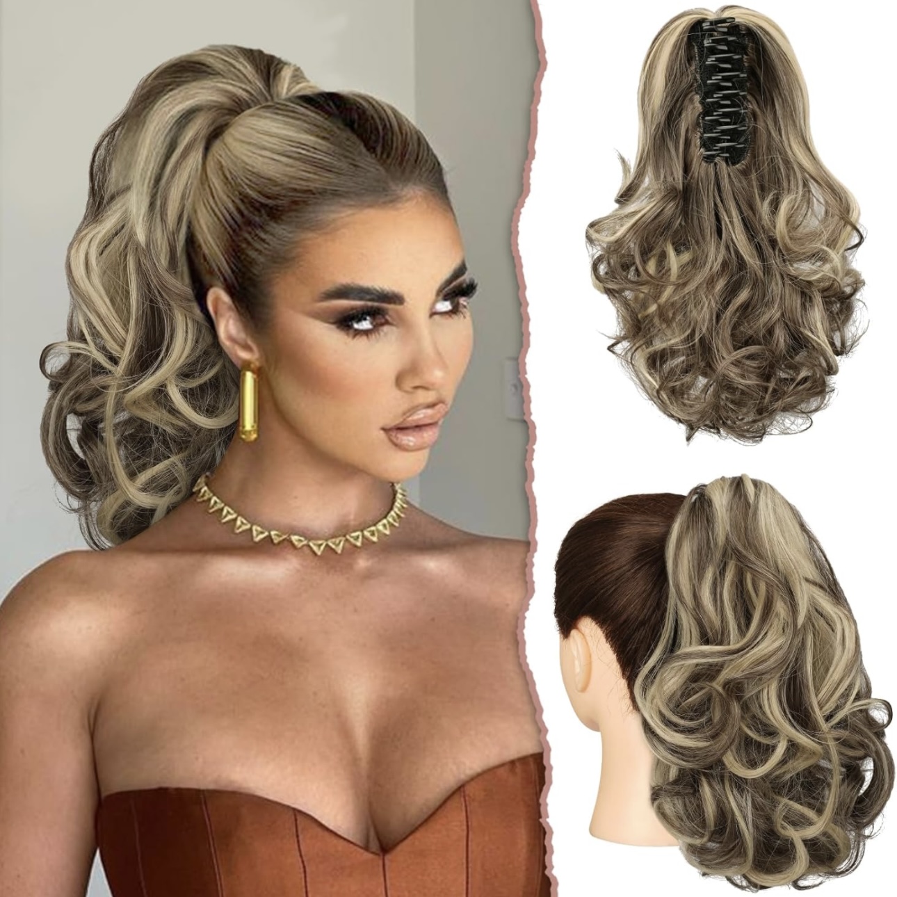 Cozi de Volum Ondulate Balayage #2/#60 - Extensii de par București