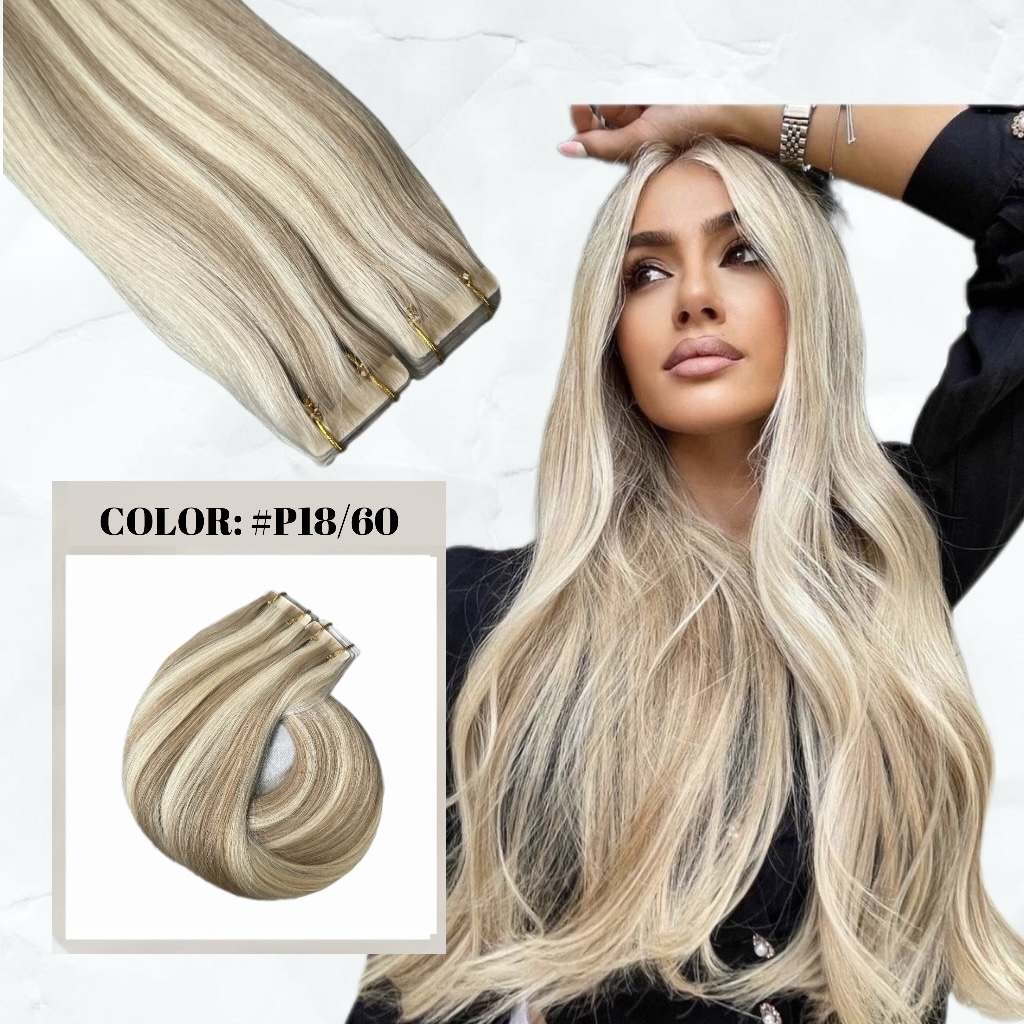 Extensii Invisible Tape Balayage #18/#60 - Extensii de par București