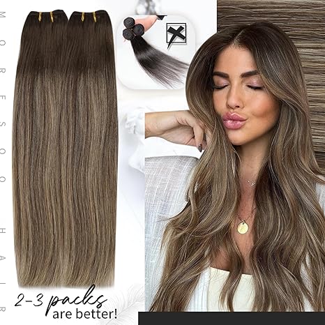 Extensii la Metru Luxe Balayage #4/ #17/ #4 - Extensii de par București