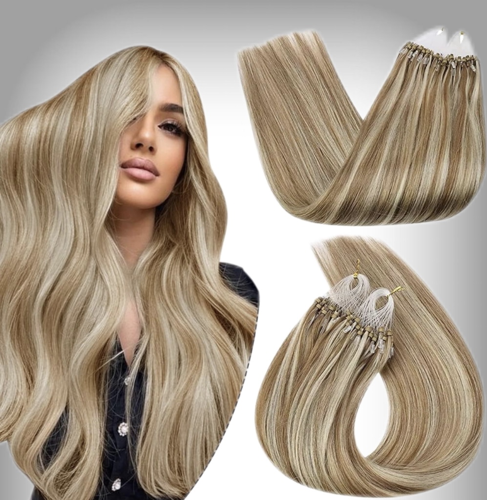 Extensii Microring Black Collection Balayage #12/ #60 - Extensii de par București