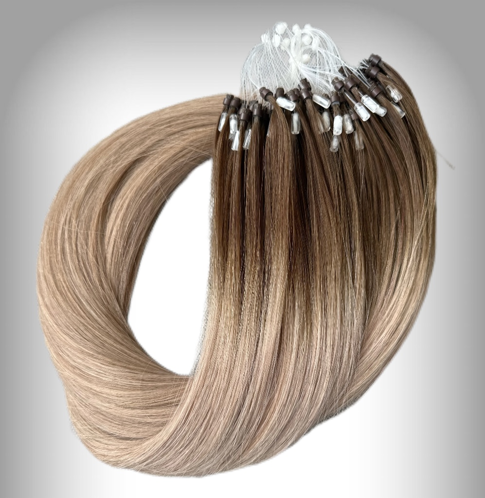 Extensii Microring Black Collection Ombre #4/ #20 - Extensii de par București
