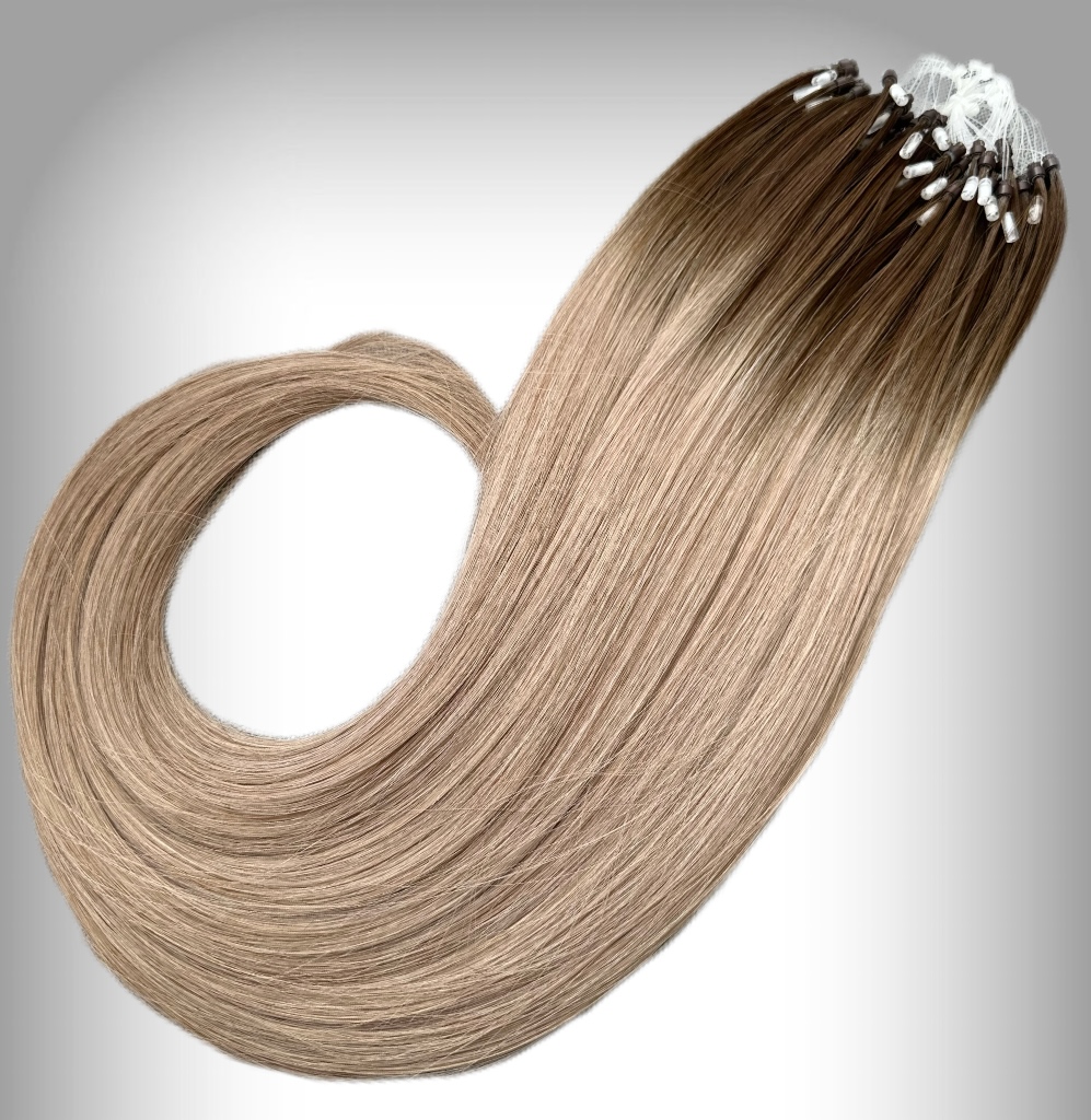 Extensii Microring Black Collection Ombre #4/ #20 - Extensii de par București
