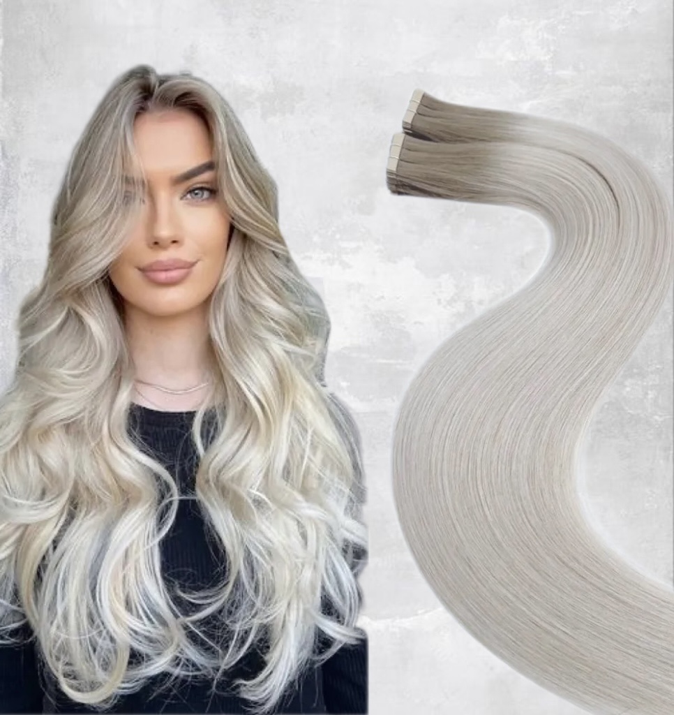 Extensii Tape In Diamond Ombre #19/Silver - Extensii de par București