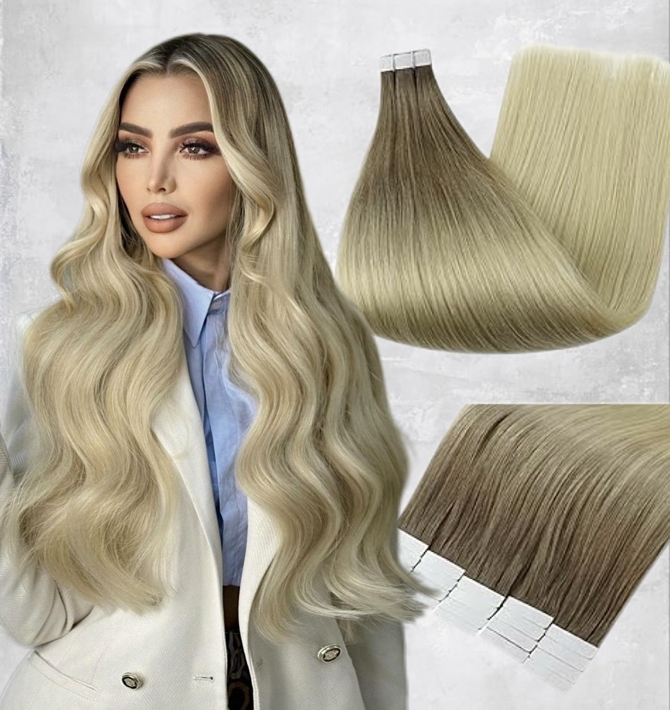 Extensii Tape In Diamond OMBRE #7 Light Grey - Extensii de par București Extensii Tape In Diamond OMBRE #7 Light Grey - Extensii de par București
