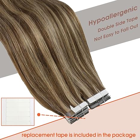 Extensii Tape In White Platinum Balayage #4 #27 - Extensii de par București