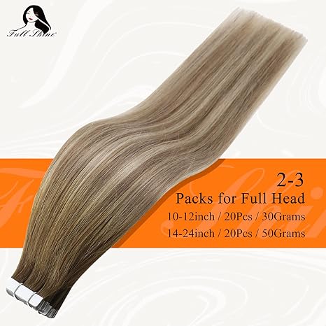 Extensii Tape In Balayage White Platinum #8/Silver - Extensii de par București