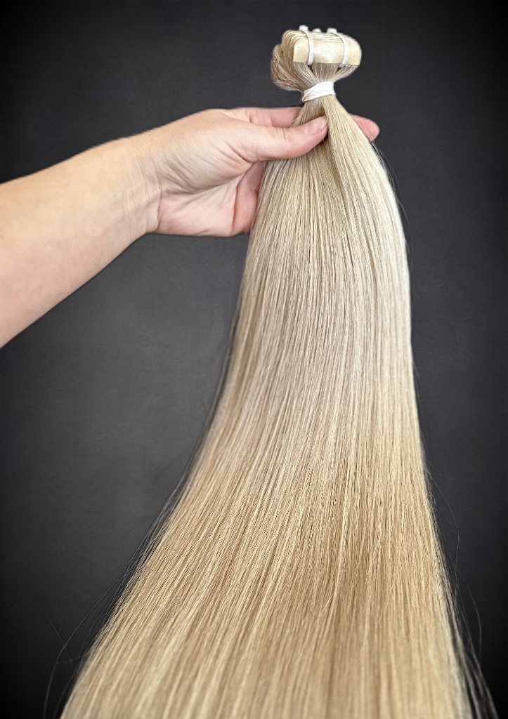 Extensii Tape-in SLAVIC Hair Blond Natural Deschis - Extensii de par București