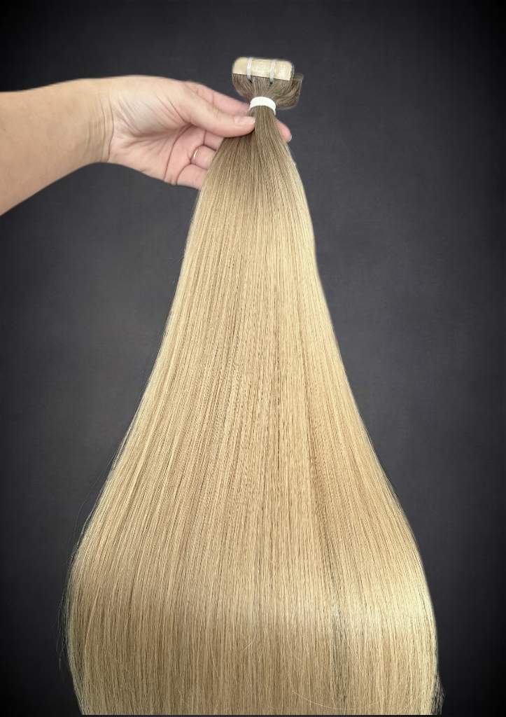 Extensii Tape-in SLAVIC Hair Ombre Saten Mediu/ Blond Natural - Extensii de par București