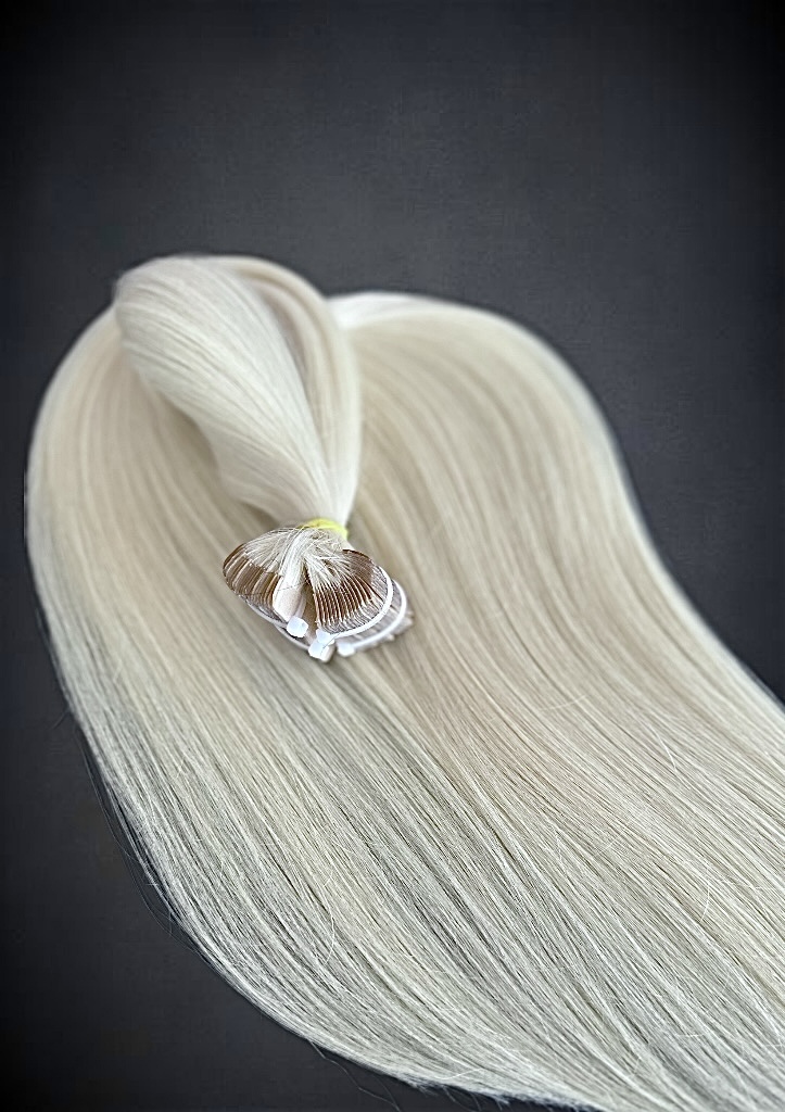 Extensii Tape-in SLAVIC Hair Blond Alb - Extensii de par București