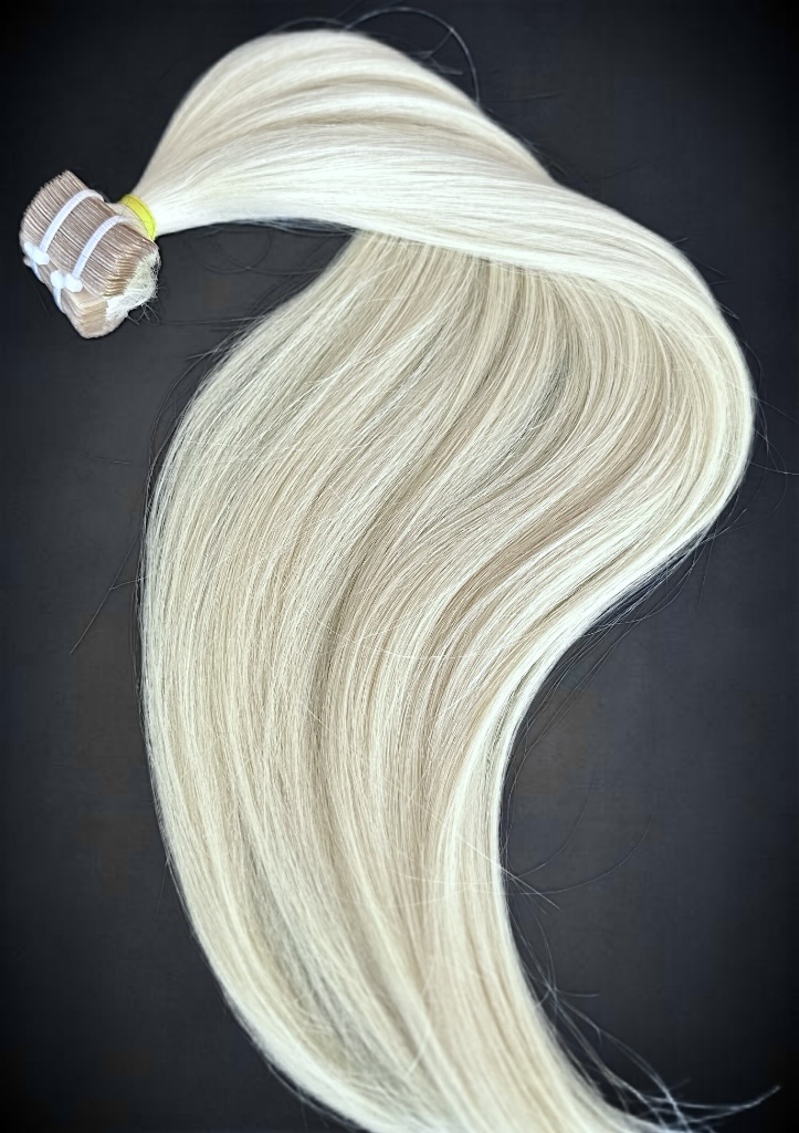 Extensii Tape-in SLAVIC Hair Blond Alb - Extensii de par București