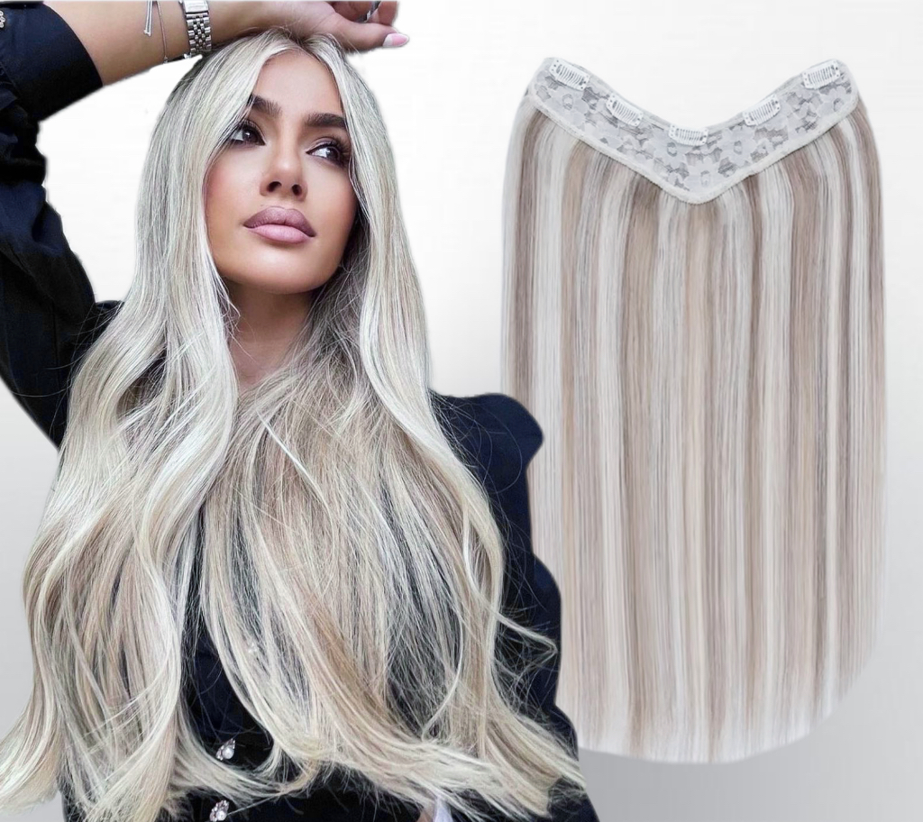 Tresa de par V-SHAPE Balayage #19/Silver - Extensii de par București