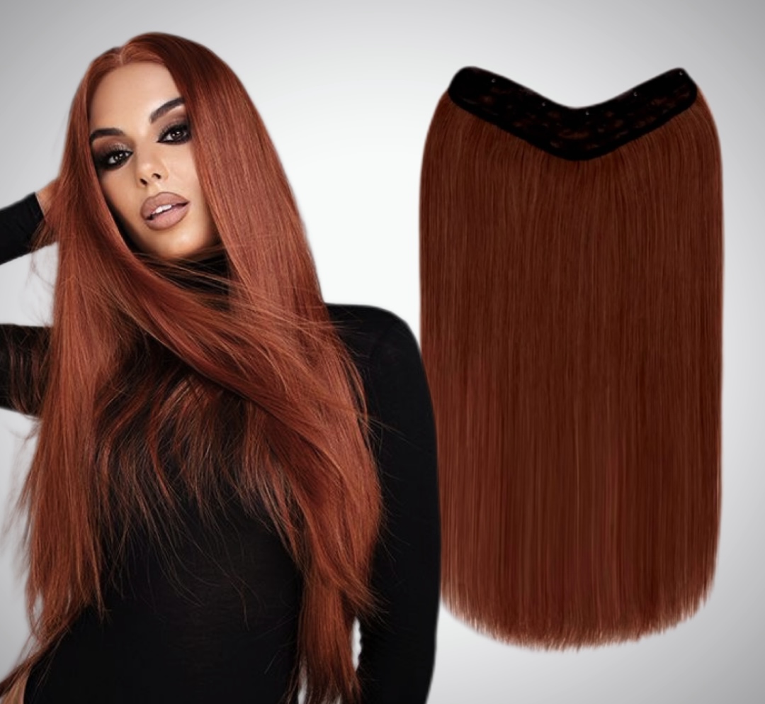 Trese de Par Natural V-Shape #33 - Extensii de par București