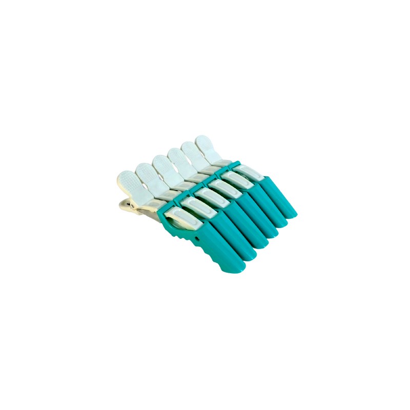 CLAME CLIPS PAR- TIP CROCODILE PROFESIONAL SET 6 BUCATI - Extensii de par București