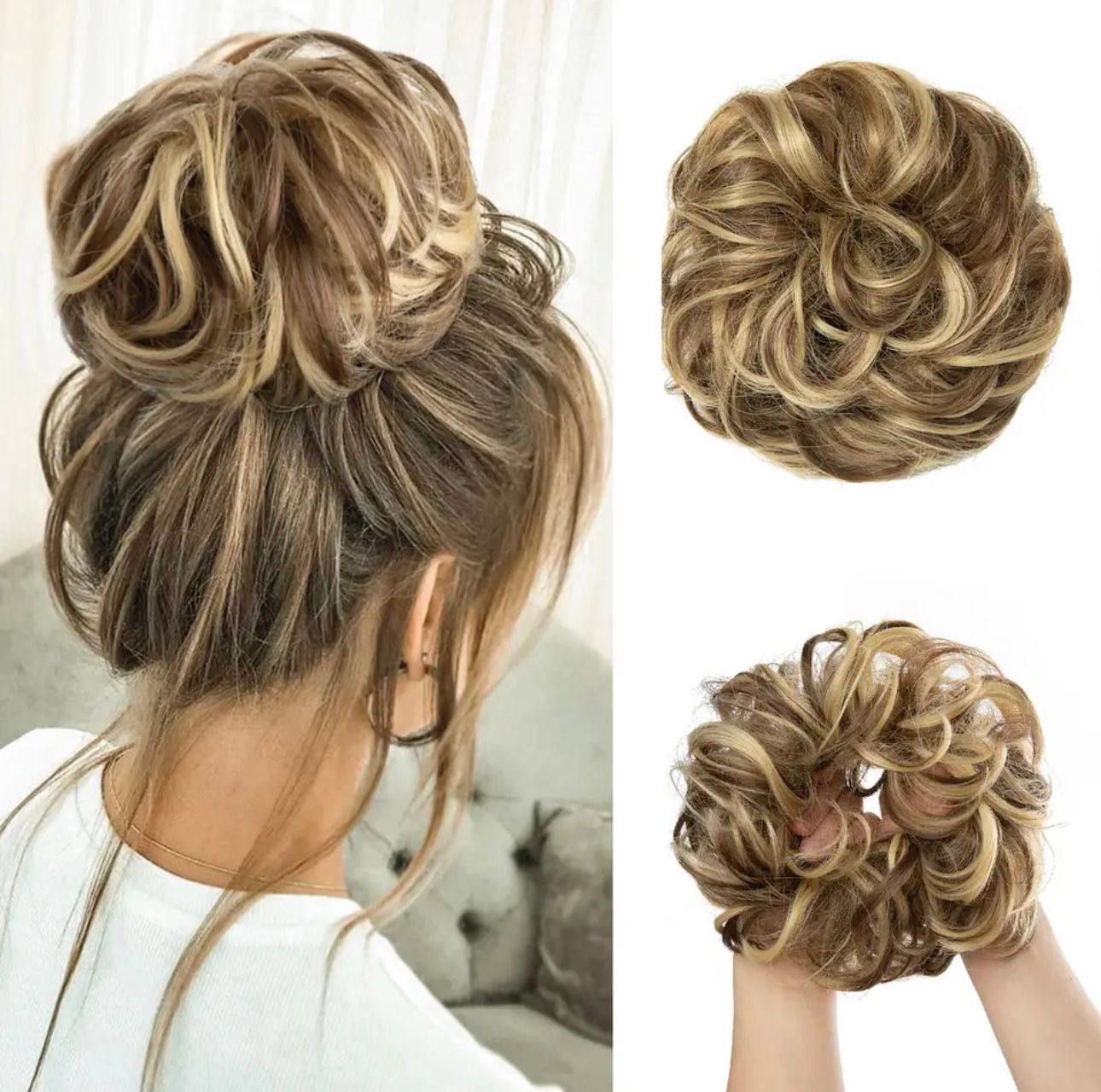 Coc Elegant Sintetic Saten Suvitat - Extensii de par București Coc Elegant Sintetic Saten Suvitat - Extensii de par București